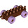 Duplo Car Chassis 2 x 6 with Lavender Wheels (2312 / 14639)