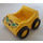 Duplo Car with Tiger Face and Yellow Wheels (76378)