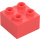 Duplo Coral Brick 2 x 2 with &quot;2&quot; (3437 / 66026)