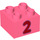 Duplo Coral Brick 2 x 2 with &quot;2&quot; (3437 / 66026)