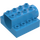 Duplo Dark Azure Brick 4 x 4 x 2 with Horizontal Rotation Pin (29141)