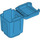 Duplo Azzurro scuro Garbage Can (73568)