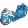 Duplo Dark Azure Motor Cycle with Police Badge (81434)