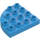 Duplo Dark Azure Plate 4 x 4 with Round Corner (98218)