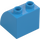 Duplo Dark Azure Slope 45° 2 x 2 x 1.5 with Curved Side (11170)