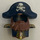 Duplo Dark Blue Captains Hat with Skull and Crossbones (55433)