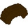 Duplo Dark Brown Design Brick Hair (5000)