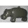 Duplo Dunkelgrau Hippo mit Moveable Kopf (74578)