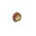 Duplo Dark Orange Brick 1 x 3 x 2 with Round Top with Cogsworth Clock Head with Cutout Sides (14222 / 84458)
