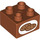 Duplo Dark Orange Brick 2 x 2 with Cookies (3437)