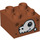 Duplo Dark Orange Brick 2 x 2 with Dinosaur skull (3437 / 26305)