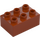 Duplo Dark Orange Brick 2 x 3 (87084)