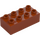 Duplo Dark Orange Brick 2 x 4 (3011 / 31459)