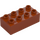 Duplo Dark Orange Brick 2 x 4 (3011 / 31459)