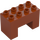 Duplo Dark Orange Brick 2 x 4 x 2 with 2 x 2 Cutout on Bottom (6394)