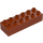 Duplo Ciemna pomarańcza Cegła 2 x 6 (2300)