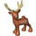 Duplo Dunkelorange Deer Male (19039 / 35142)