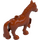 Duplo Dark Orange Horse with with White on Face (15994 / 57892)