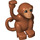 Duplo Dark Orange Monkey (53646)