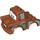 Duplo Dunkelorange Truck Körper mit Mater Vorderseite Zähne (101604)