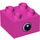 Duplo Dark Pink Brick 2 x 2 with Eye looking left (37396 / 37397)