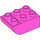 Duplo Dark Pink Brick 2 x 3 with Inverted Slope Curve (98252)