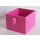 Duplo Rosa oscuro Drawer con Asa (4891)