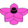 Duplo Dark Pink Flower with 5 Angular Petals (6510 / 52639)