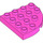 Duplo Dark Pink Plate 4 x 4 with Round Corner (98218)