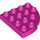 Duplo Dark Pink Plate 4 x 4 with Round Corner (98218)