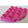 Duplo Dark Pink Plate 4 x 4 with Round Corner (98218)