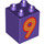 Duplo Dark Purple Brick 2 x 2 x 2 with &#039;9&#039; (13172 / 28937)