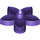 Duplo Dark Purple Flower with 5 Angular Petals (6510 / 52639)