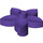 Duplo Dark Purple Flower with 5 Angular Petals (6510 / 52639)