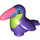 Duplo Dark Purple Toucan with Pink and Purple (52353)