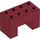 Duplo Dark Red Brick 2 x 4 x 2 with 2 x 2 Cutout on Bottom (6394)