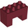 Duplo Dark Red Brick 2 x 4 x 2 with 2 x 2 Cutout on Bottom (6394)