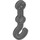 Duplo Dark Stone Gray Crane Hook (thin base) (4662)