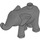 Duplo Gris pierre foncé Elephant Calf avec La gauche Foot Forward (89879)