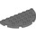 Duplo Dark Stone Gray Plate 8 x 4 Semicircle (29304)