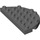 Duplo Dark Stone Gray Plate 8 x 4 Semicircle (29304)