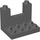 Duplo Dark Stone Gray Plate with gun Slit 3 x 4 x 2 (51698)