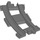 Duplo Dark Stone Gray Rail Curved (6378)