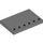 Duplo Dark Stone Gray Tile 4 x 6 with Studs on Edge (31465)