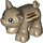 Duplo Dark Tan Piglet with Brown and Tan Stripes on Side (1374 / 73318)