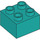 Duplo Dark Turquoise Brick 2 x 2 (3437 / 89461)