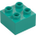 Duplo Dark Turquoise Brick 2 x 2 (3437 / 89461)