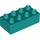 Duplo Dark Turquoise Brick 2 x 4 (3011 / 31459)