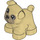 Duplo Dog - Pug with Flesh Face (65948)