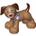 Duplo Dog with Paw-Print Harness (26130)